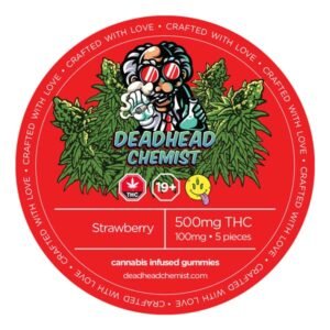 500MG THC Strawberry Gummies
