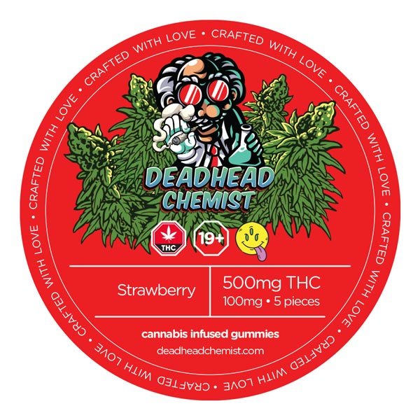 500MG THC Strawberry Gummies
