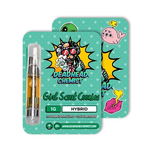 Deadhead Chemist THC Vape Cartridge 1G | Girl Scout Cookies Hybrid