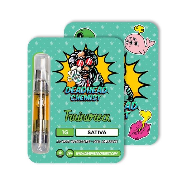 Deadhead Chemist THC Vape Cartridge 1G - Trainwreck Sativa Deadhead Chemist THC Vape Cartridge 1G | Trainwreck Sativa