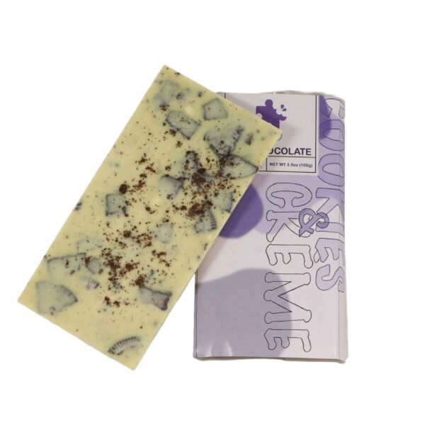 Cookies-n-cream-chocolate-bars-1 Cookies ’N’ Crème Chocolate | 500mg CBD | Keo Edibles