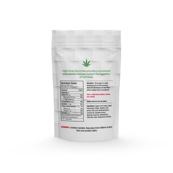 Sour Raspberry Fruit Gummies | Indica | 200mg THC | High Dose