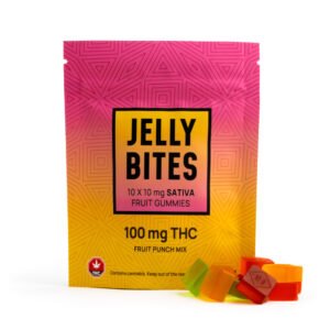 Sativa Jelly Bites | Fruit Punch Mix | 100mg THC | Twisted Extracts