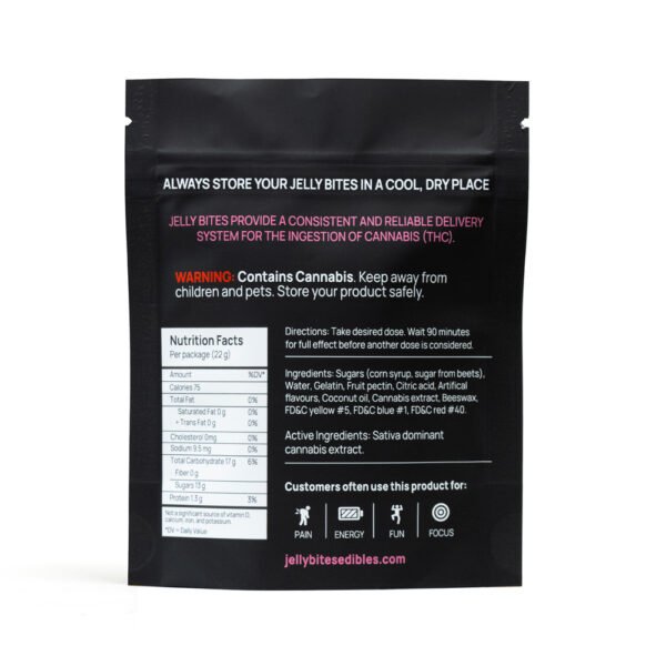 Sativa Jelly Bites | Fruit Punch Mix | 100mg THC | Twisted Extracts