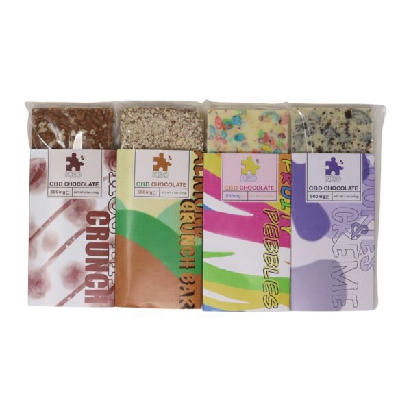 Almond Crunch Bar Chocolate | 500mg CBD | Keo Edibles