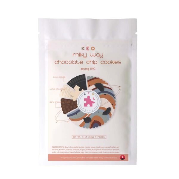 Milky Way Chocolate Chip THC Cookie | 400mg THC | Keo Edibles