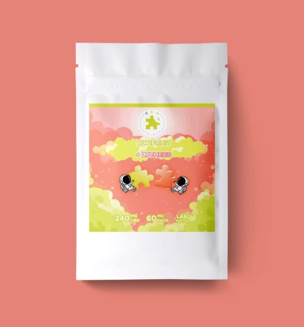 Lychee & Kiwi Puzzle CBD Gummies | 240mg | Keo Edibles