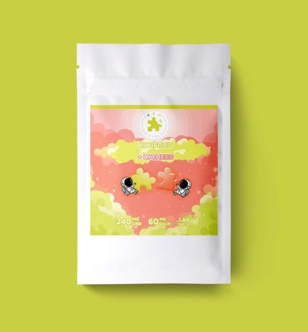 Lychee & Kiwi Puzzle CBD Gummies | 240mg | Keo Edibles