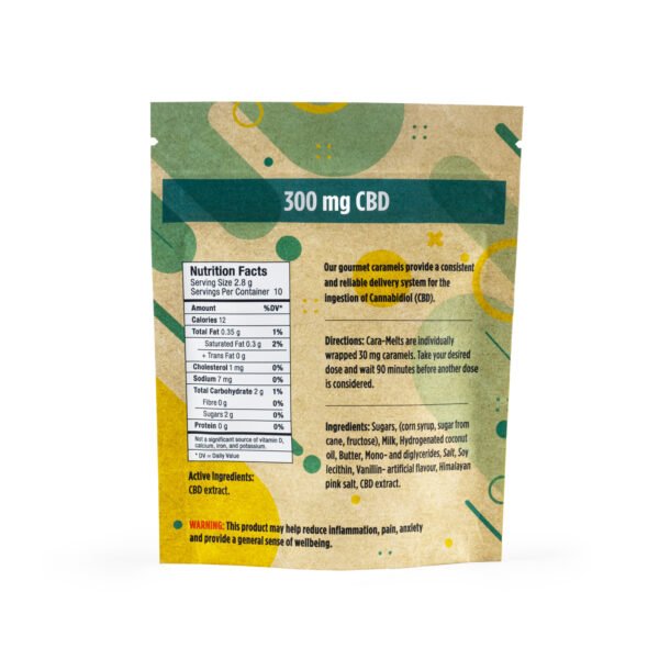 Salted Cara Melts | 300mg CBD | Twisted Extracts