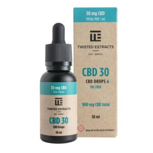 30 CBD Oil Tincture Drops | 900mg CBD | Twisted Extracts