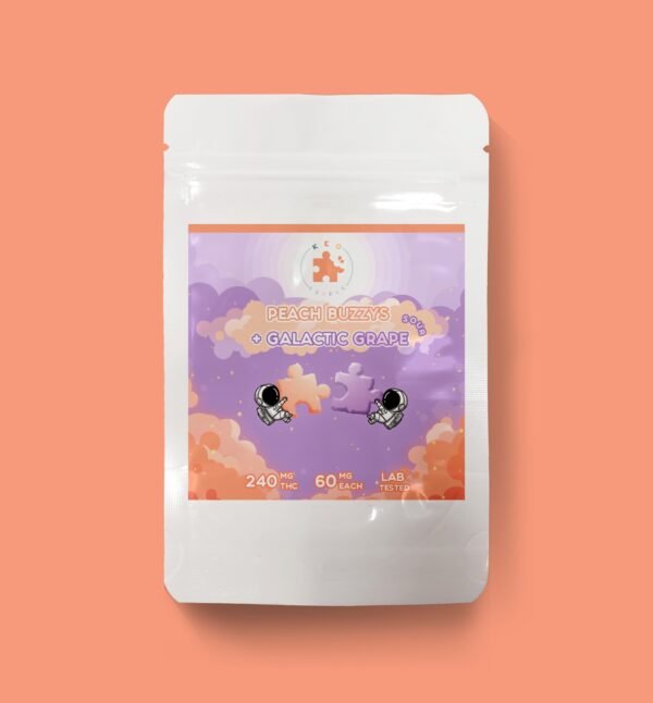 Peach & Grape Puzzle Gummies | 240mg | Keo Edibles