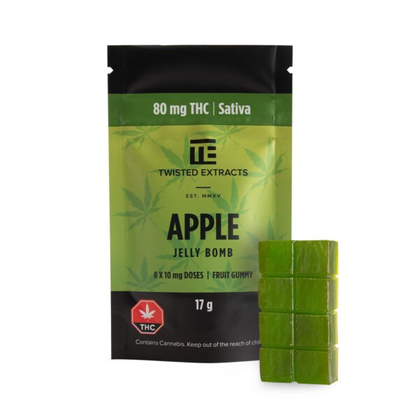Apple Jelly Bomb | Sativa | 80mg THC | Twisted Extracts