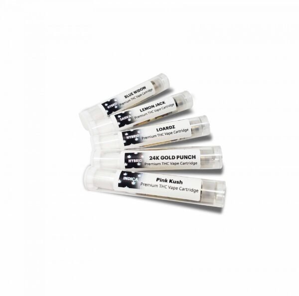 Premium Distillate THC Vape Carts | White Tips