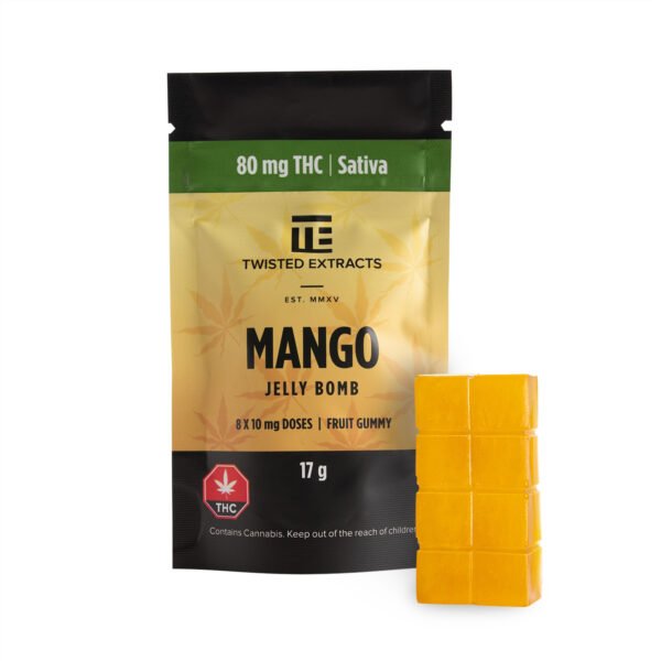 Mango Jelly Bomb | Sativa | 80mg THC | Twisted Extracts