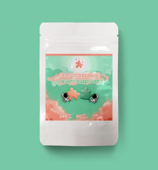 Apple & Watermelon Puzzle Gummies | 240mg | Keo Edibles